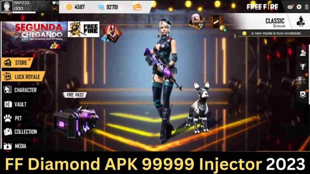 FF Diamond APK 99999 Injector 