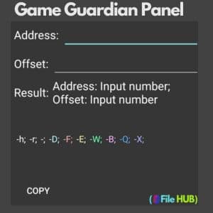 Game Guardian Panel
